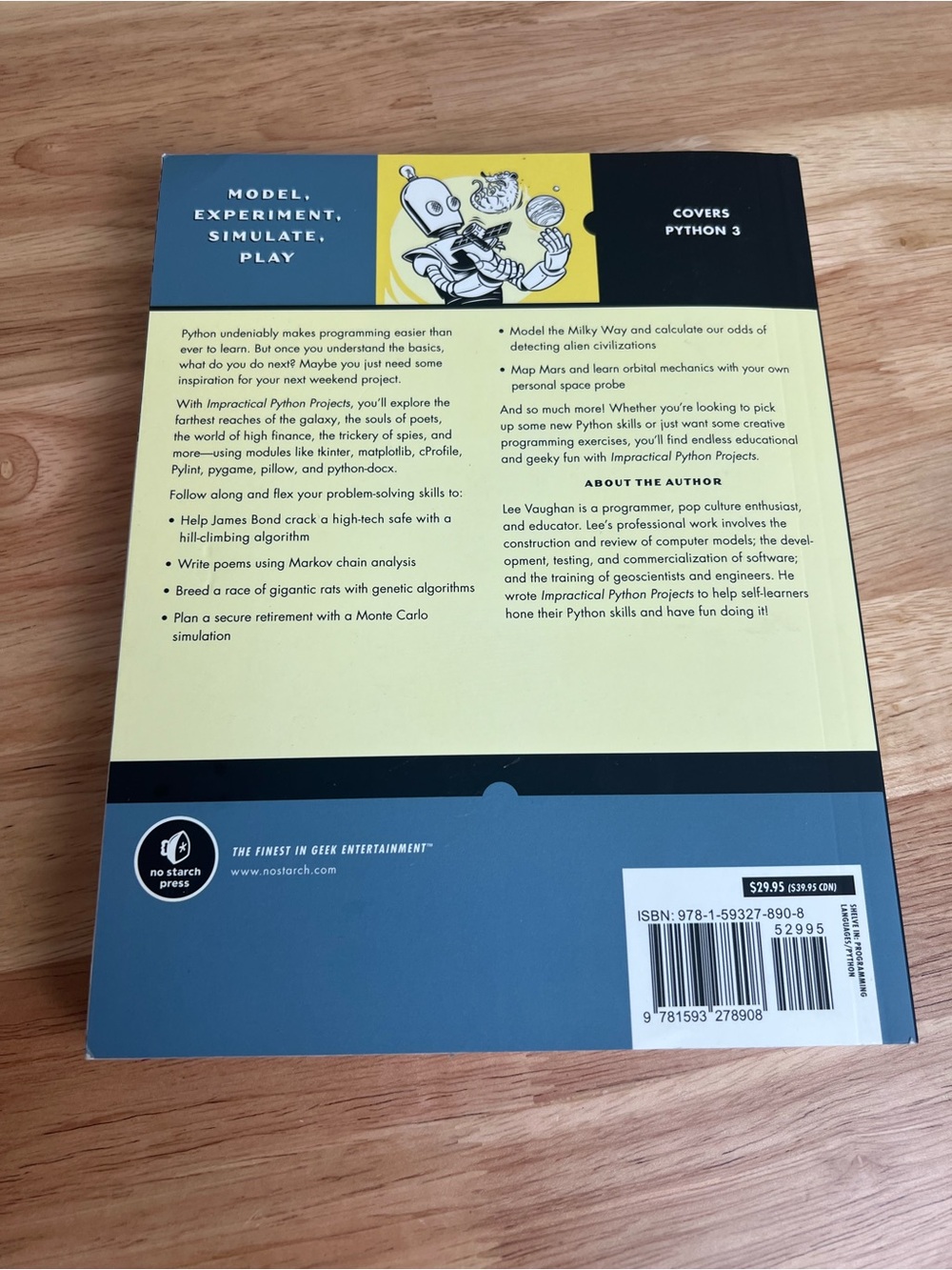 Impractical Python Projects by Lee Vaughan Paperback - Picture 3 of 5